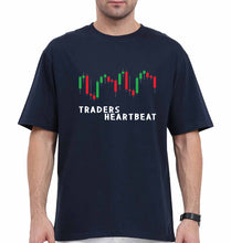 Load image into Gallery viewer, Trader Share Market Oversized T-Shirt for Men-Navy Blue-Ektarfa.online
