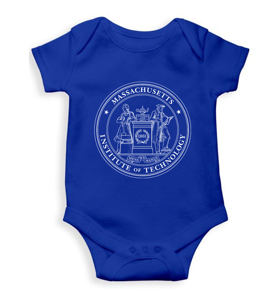 MIT Kids Romper For Baby Boy/Girl-0-5 Months(18 Inches)-Royal Blue-Ektarfa.online