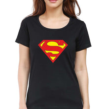 Load image into Gallery viewer, Superman T-Shirt for Women-XS(32 Inches)-Black-Ektarfa.online
