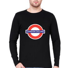 Load image into Gallery viewer, London Calling Full Sleeves T-Shirt for Men-Black-Ektarfa.online
