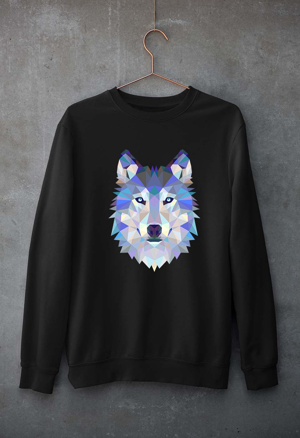 Wolf Unisex Sweatshirt for Men/Women-Black-Ektarfa.online