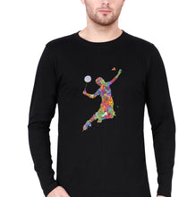 Load image into Gallery viewer, Badminton Full Sleeves T-Shirt for Men-Black-Ektarfa.online
