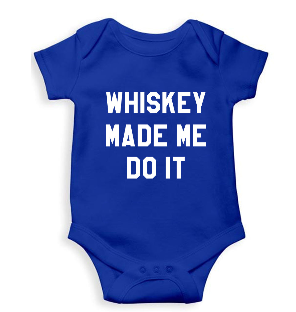 Whiskey Kids Romper For Baby Boy/Girl-0-5 Months(18 Inches)-Royal Blue-Ektarfa.online