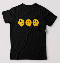 Load image into Gallery viewer, Smiley T-Shirt for Men-S(38 Inches)-Black-Ektarfa.online
