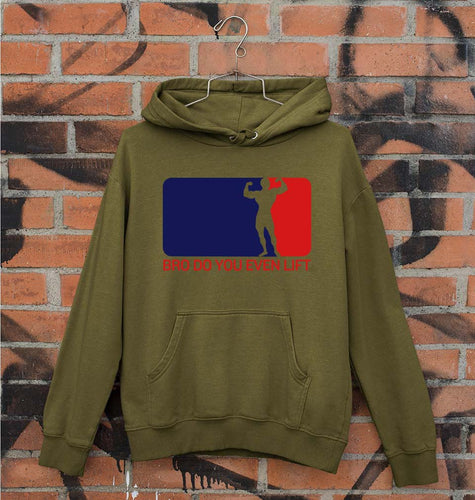 Gym Funny Unisex Hoodie for Men/Women-Olive Green-Ektarfa.online