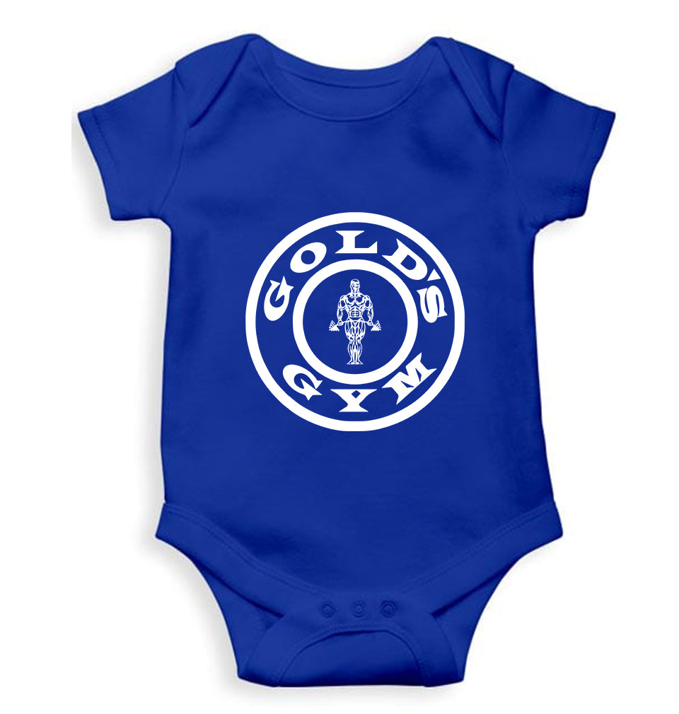 Gold's Gym Kids Romper For Baby Boy/Girl-0-5 Months(18 Inches)-Royal Blue-Ektarfa.online