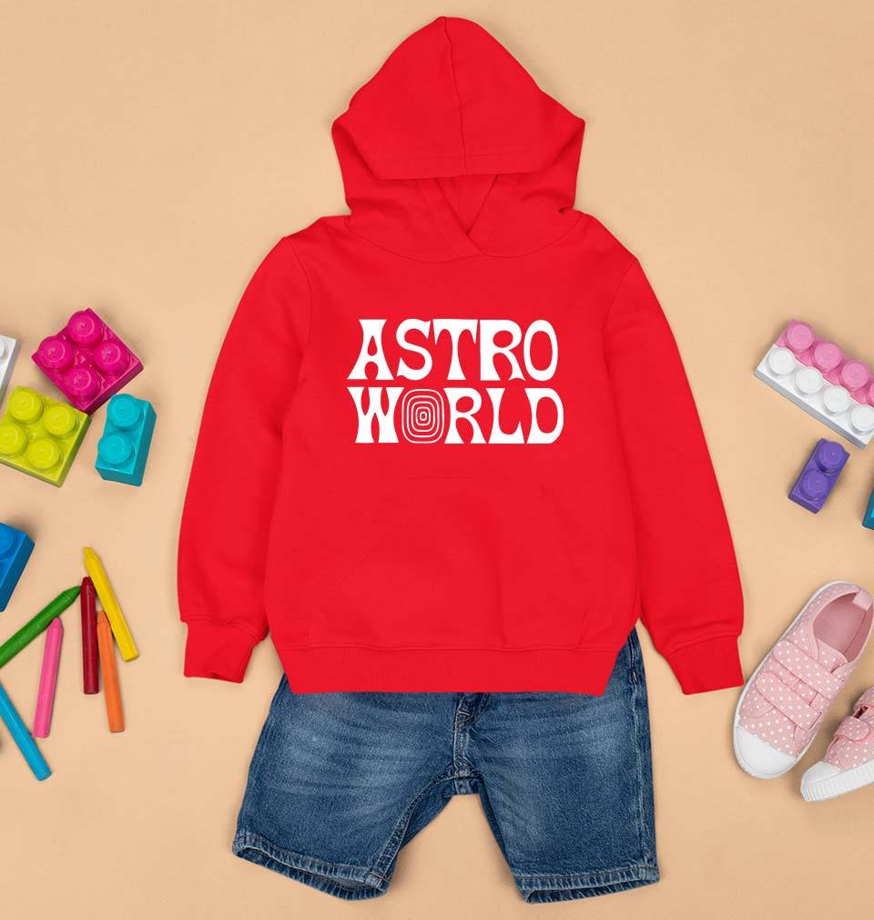 Astroworld Travis Scott Kids Hoodie for Boy/Girl-0-1 Year(22 Inches)-Red-Ektarfa.online