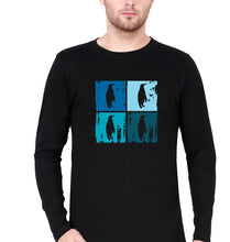 Load image into Gallery viewer, Penguins Full Sleeves T-Shirt for Men-Black-Ektarfa.online
