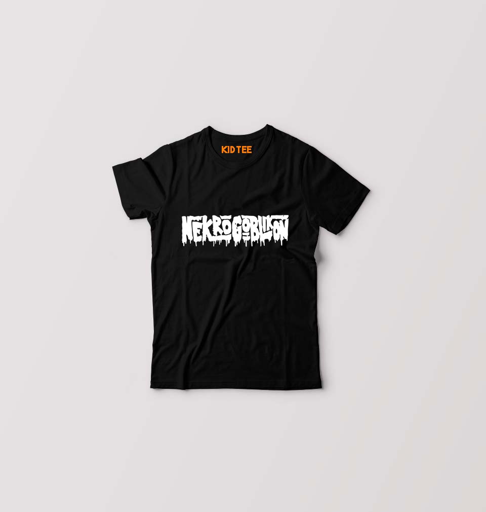 Nekrogoblikon Kids T-Shirt for Boy/Girl-Black-Ektarfa.online