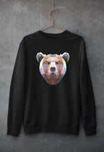 Load image into Gallery viewer, Bear Unisex Sweatshirt for Men/Women-S(40 Inches)-Black-Ektarfa.online
