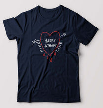 Load image into Gallery viewer, Harry Styles T-Shirt for Men-S(38 Inches)-Navy Blue-Ektarfa.online
