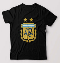 Load image into Gallery viewer, Argentina Football T-Shirt for Men-S(38 Inches)-Black-Ektarfa.online
