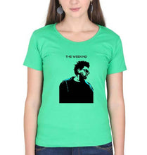 Load image into Gallery viewer, The Weeknd T-Shirt for Women-XS(32 Inches)-Flag Green-Ektarfa.online
