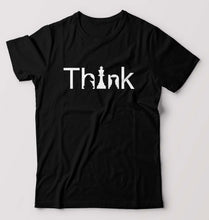 Load image into Gallery viewer, Chess Think T-Shirt for Men-S(38 Inches)-Black-Ektarfa.online
