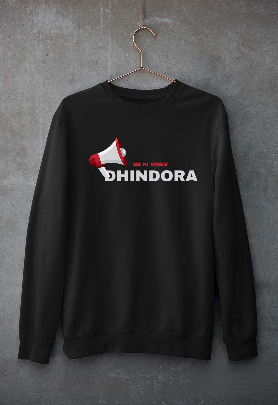 Dhindora(BB ki Vines) Unisex Sweatshirt for Men/Women-S(40 Inches)-Black-Ektarfa.online