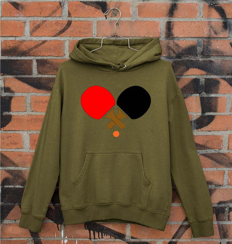 Table Tennie (TT) Unisex Hoodie for Men/Women-Olive Green-Ektarfa.online