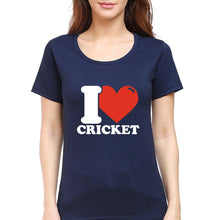 Load image into Gallery viewer, I Love Cricket T-Shirt for Women
