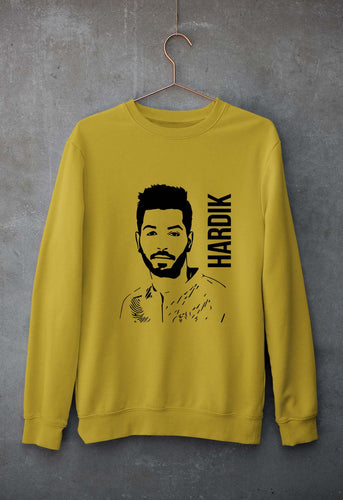 Hardik Pandya Unisex Sweatshirt for Men/Women-Mustard Yellow-Ektarfa.online