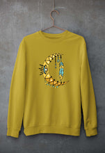 Load image into Gallery viewer, Dream Catcher Moon Unisex Sweatshirt for Men/Women-S(40 Inches)-Mustard Yellow-Ektarfa.online
