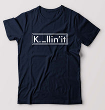 Load image into Gallery viewer, Killing it T-Shirt for Men-Navy Blue-Ektarfa.online
