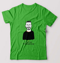 Load image into Gallery viewer, Justin Timberlake T-Shirt for Men-S(38 Inches)-flag green-Ektarfa.online
