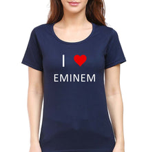 Load image into Gallery viewer, Eminem T-Shirt for Women-XS(32 Inches)-Navy Blue-Ektarfa.online
