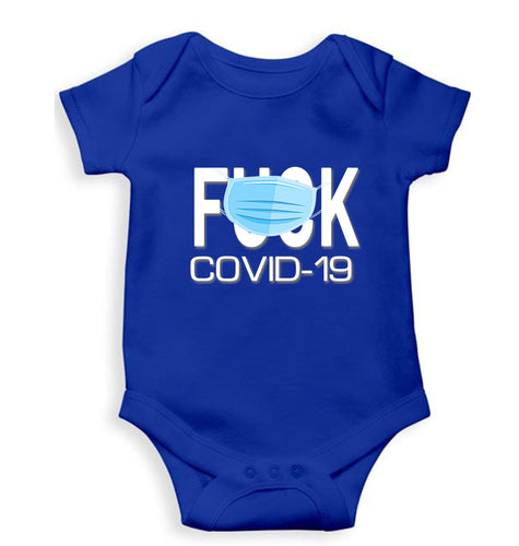 Covid 19 Kids Romper For Baby Boy/Girl-Royal Blue-Ektarfa.online