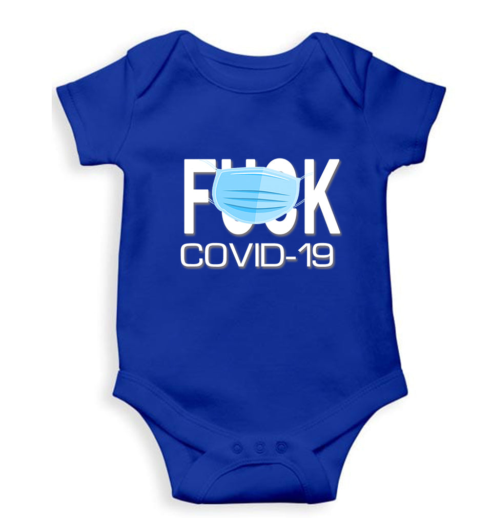 Covid 19 Kids Romper For Baby Boy/Girl-Royal Blue-Ektarfa.online