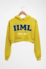 Load image into Gallery viewer, IIM Lucknow Crop HOODIE FOR WOMEN
