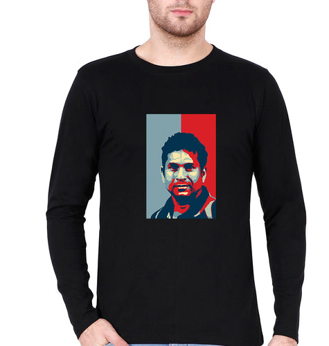 Sachin Tendulkar Full Sleeves T-Shirt for Men-Black-Ektarfa.online