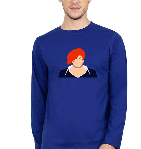 Lori yagami Full Sleeves T-Shirt for Men-Royal Blue-Ektarfa.online