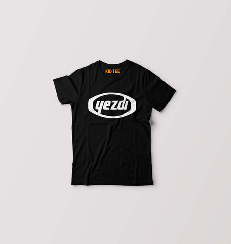 Yezdi Kids T-Shirt for Boy/Girl-Black-Ektarfa.online