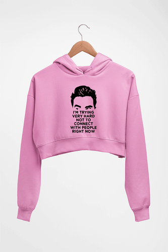 Schitts Creek Crop HOODIE FOR WOMEN-Light Baby Pink-Ektarfa.online