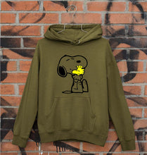 Load image into Gallery viewer, Snoopy Unisex Hoodie for Men/Women-S(40 Inches)-Olive Green-Ektarfa.online
