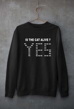 Load image into Gallery viewer, SCHRÖDINGER&#39;S CAT Unisex Sweatshirt for Men/Women-S(40 Inches)-Black-Ektarfa.online
