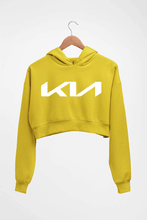 Load image into Gallery viewer, Kia Crop HOODIE FOR WOMEN-Mustard Yellow-Ektarfa.online
