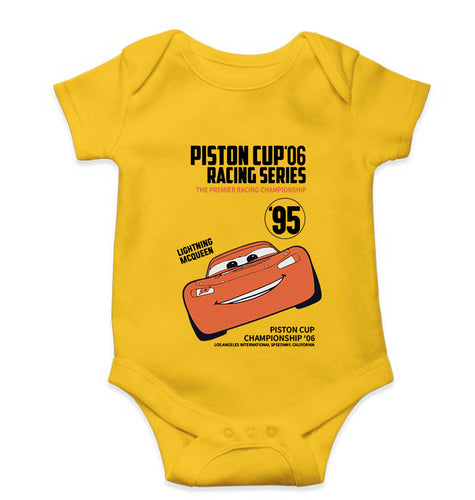 Lightning McQueen Kids Romper For Baby Boy/Girl-Yellow-Ektarfa.online