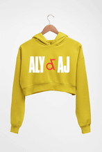 Load image into Gallery viewer, Aly &amp; AJ Crop HOODIE FOR WOMEN-Mustard Yellow-Ektarfa.online
