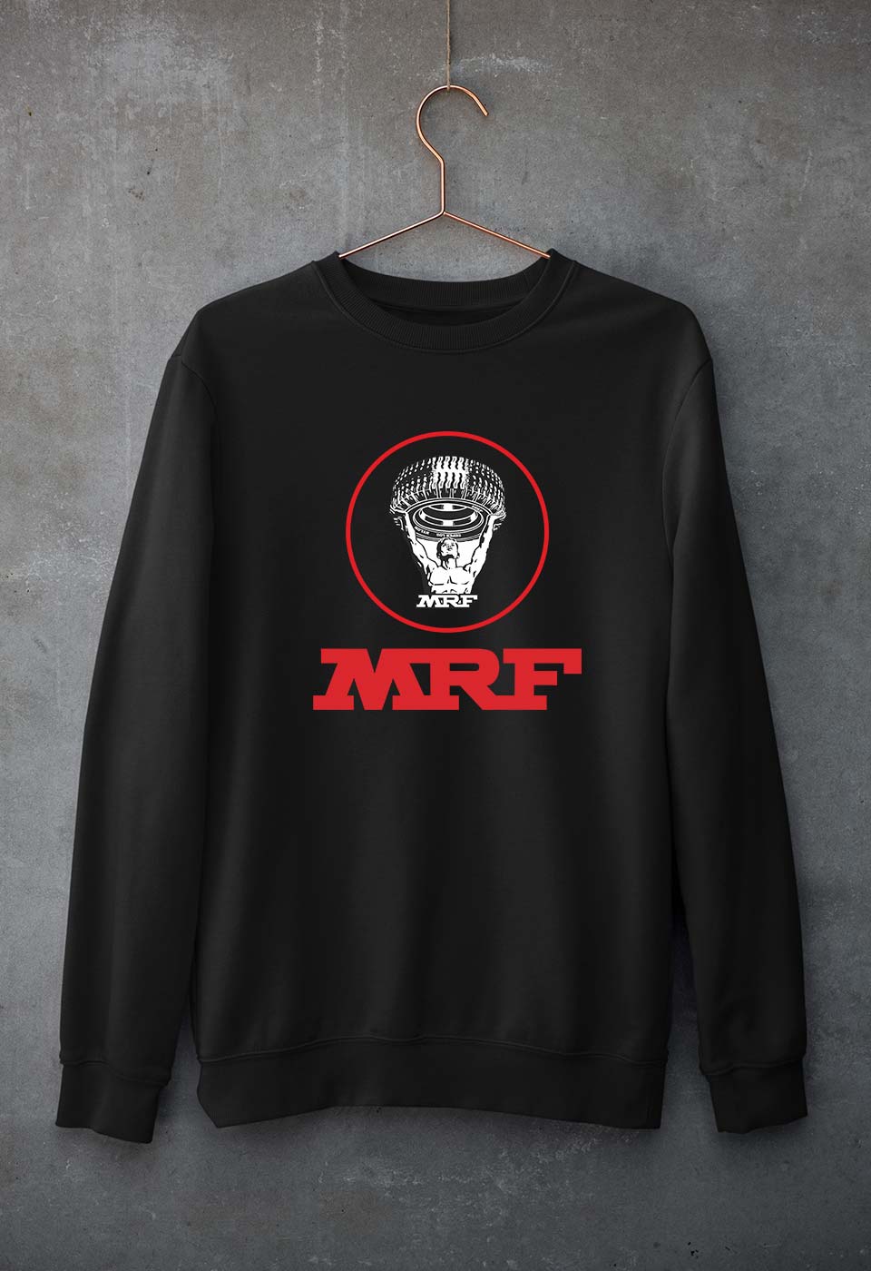 MRF Unisex Sweatshirt for Men/Women-S(40 Inches)-Black-Ektarfa.online