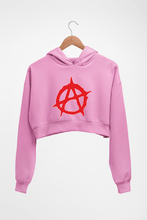 Load image into Gallery viewer, Anarchy Crop HOODIE FOR WOMEN-Light Baby Pink-Ektarfa.online

