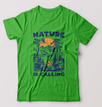 Load image into Gallery viewer, Nature T-Shirt for Men-S(38 Inches)-flag green-Ektarfa.online

