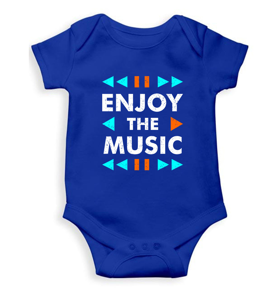 Music Kids Romper For Baby Boy/Girl-0-5 Months(18 Inches)-Royal Blue-Ektarfa.online