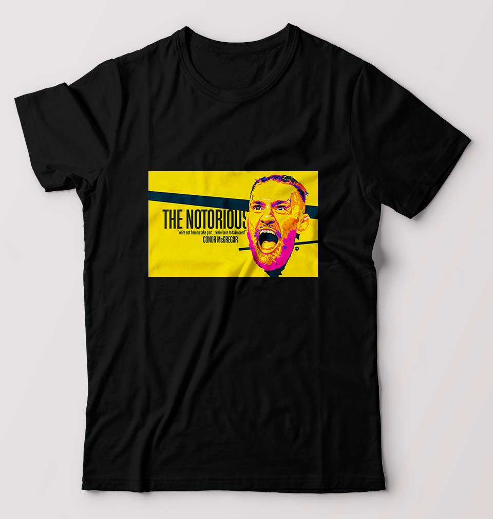 Conor McGregor UFC MMA T-Shirt for Men-Black-Ektarfa.online