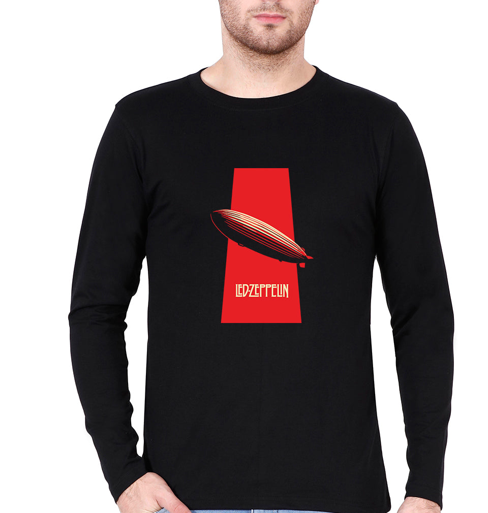 Led Zeppelin Full Sleeves T-Shirt for Men-Black-Ektarfa.online