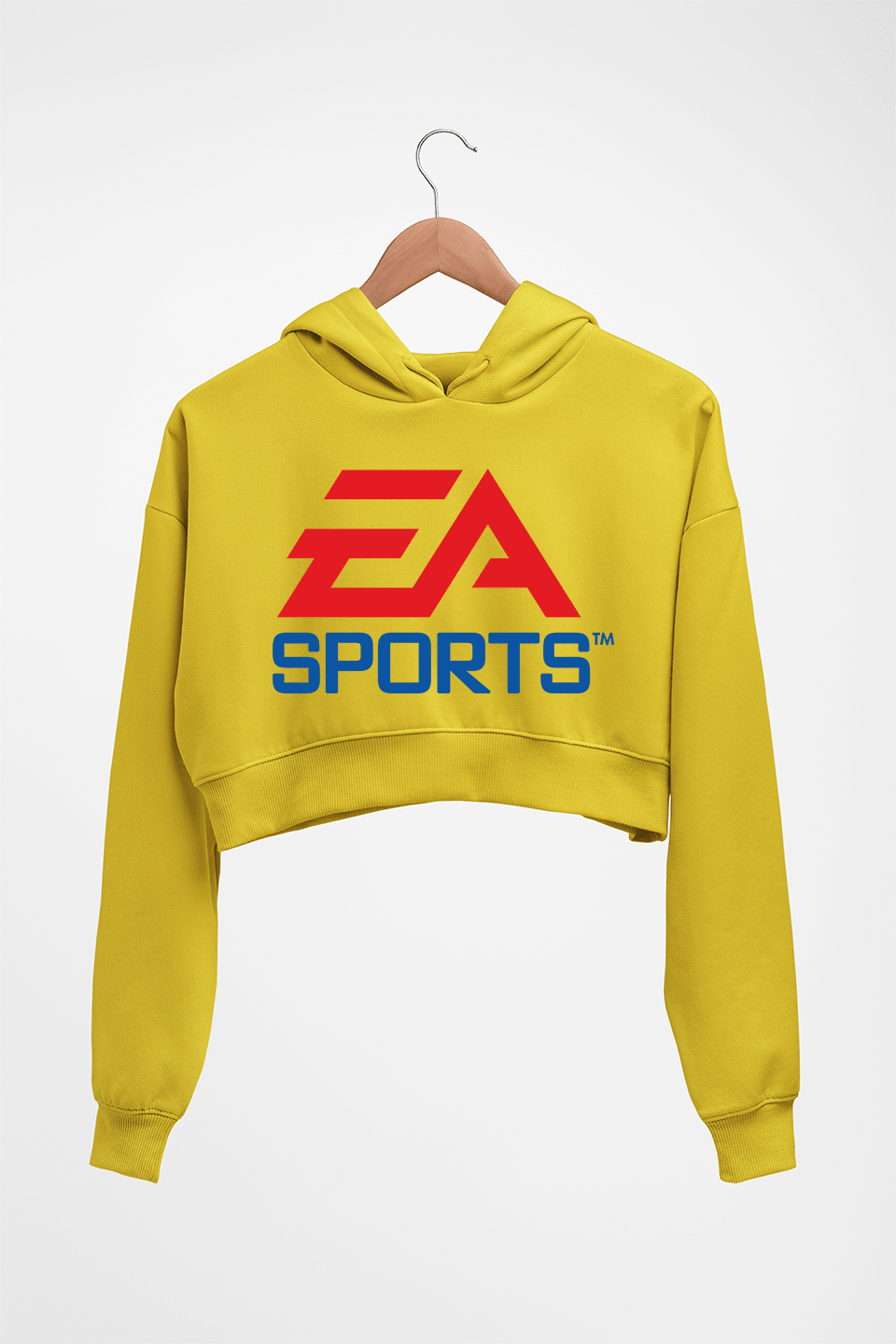 EA Sports Crop HOODIE FOR WOMEN-Mustard Yellow-Ektarfa.online