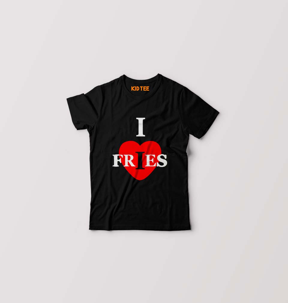 I Love Fridays Kids T-Shirt for Boy/Girl-Black-Ektarfa.online