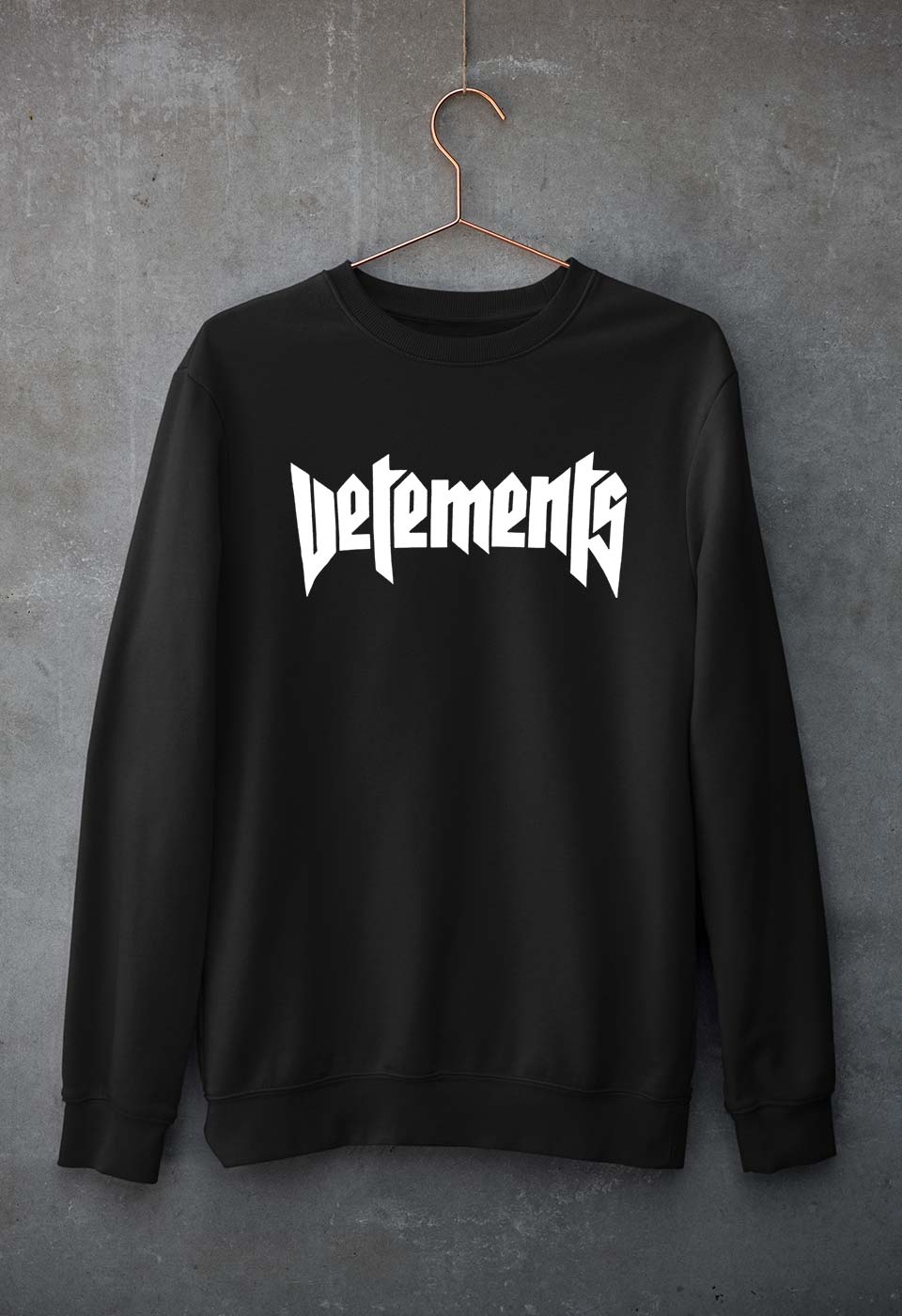 Vetements Unisex Sweatshirt for Men/Women-Black-Ektarfa.online