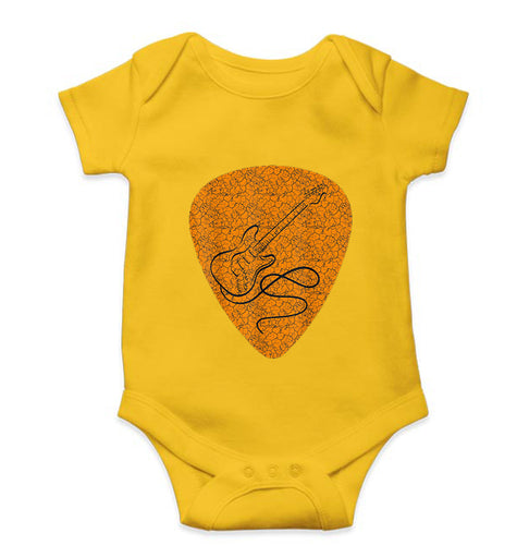 Guitar Kids Romper Kids Romper For Baby Boy/Girl-0-5 Months(18 Inches)-Yellow-Ektarfa.online