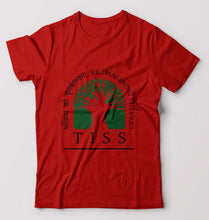 Load image into Gallery viewer, Tata Institute of Social Sciences (TISS) T-Shirt for Men-Red-Ektarfa.online
