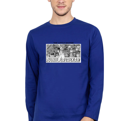 Sunil Gavaskar Full Sleeves T-Shirt for Men-Royal Blue-Ektarfa.online